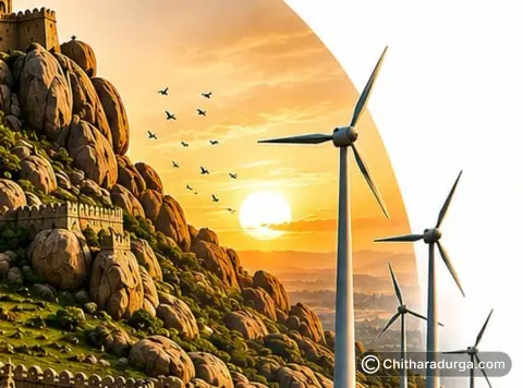 Illustration of Chitradurga – wind